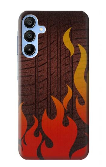 S2988 Rally Car Tire Fire Case For Samsung Galaxy A15 5G
