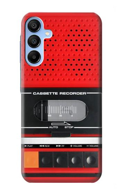 S3204 Red Cassette Recorder Graphic Case For Samsung Galaxy A15 5G