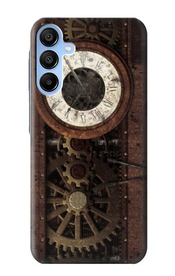 S3221 Steampunk Clock Gears Case For Samsung Galaxy A15 5G