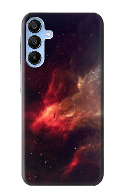 S3897 Red Nebula Space Case For Samsung Galaxy A15 5G