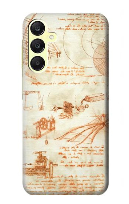 S0566 Technical Drawing Da Vinci Case For Samsung Galaxy A25 5G