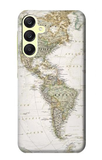 S0604 World Map Case For Samsung Galaxy A25 5G