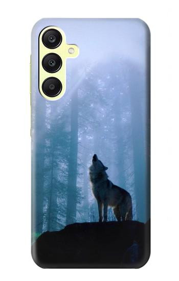 S0935 Wolf Howling in Forest Case For Samsung Galaxy A25 5G