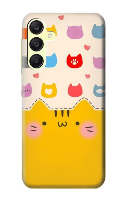 S2442 Cute Cat Cartoon Funny Case For Samsung Galaxy A25 5G