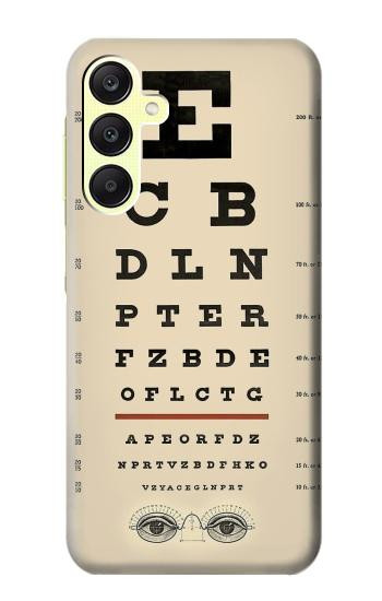 S2502 Eye Exam Chart Decorative Decoupage Poster Case For Samsung Galaxy A25 5G