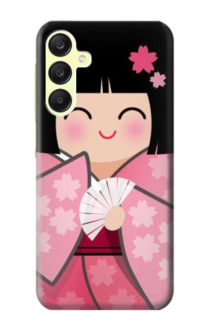 S3042 Japan Girl Hina Doll Kimono Sakura Case For Samsung Galaxy A25 5G