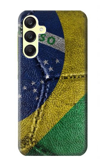 S3297 Brazil Flag Vintage Football Graphic Case For Samsung Galaxy A25 5G