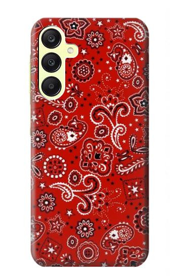 S3354 Red Classic Bandana Case For Samsung Galaxy A25 5G
