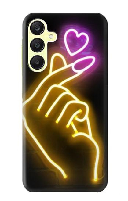 S3512 Cute Mini Heart Neon Graphic Case For Samsung Galaxy A25 5G