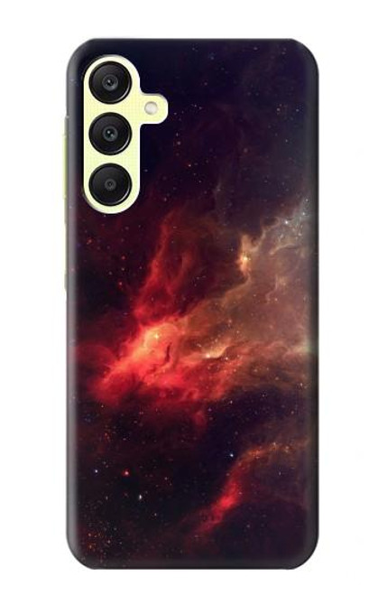 S3897 Red Nebula Space Case For Samsung Galaxy A25 5G