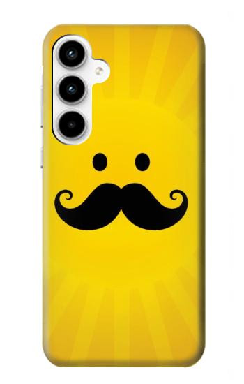 S1145 Yellow Mustache Sun Case For Samsung Galaxy A35 5G