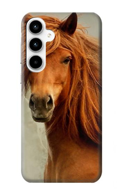 S1595 Beautiful Brown Horse Case For Samsung Galaxy A35 5G