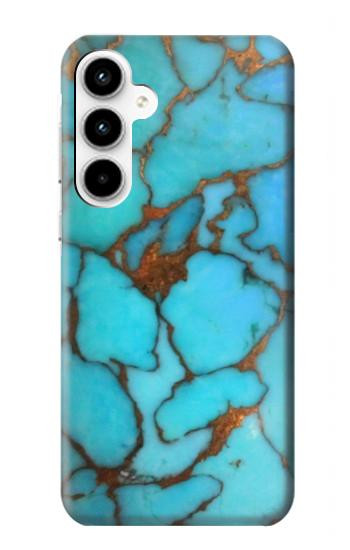 S2685 Aqua Turquoise Gemstone Graphic Printed Case For Samsung Galaxy A35 5G