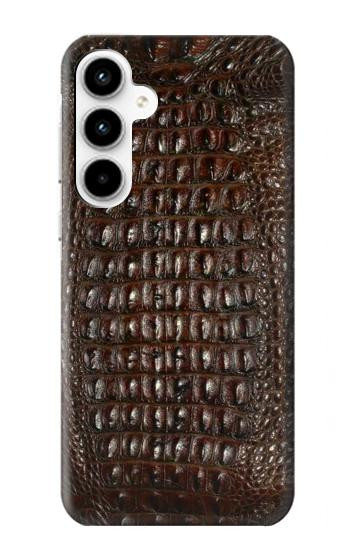 S2850 Brown Skin Alligator Graphic Printed Case For Samsung Galaxy A35 5G
