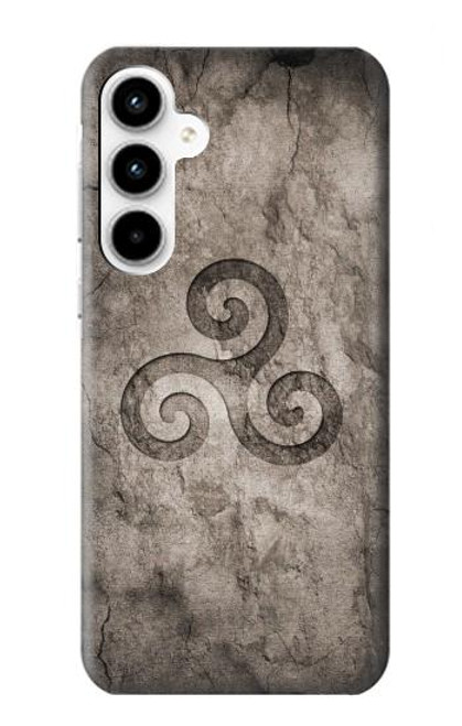 S2892 Triskele Symbol Stone Texture Case For Samsung Galaxy A35 5G