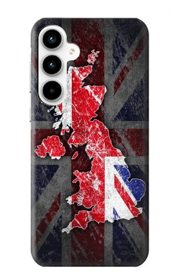 S2936 UK British Flag Map Case For Samsung Galaxy A35 5G