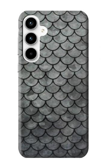 S2950 Silver Fish Scale Case For Samsung Galaxy A35 5G