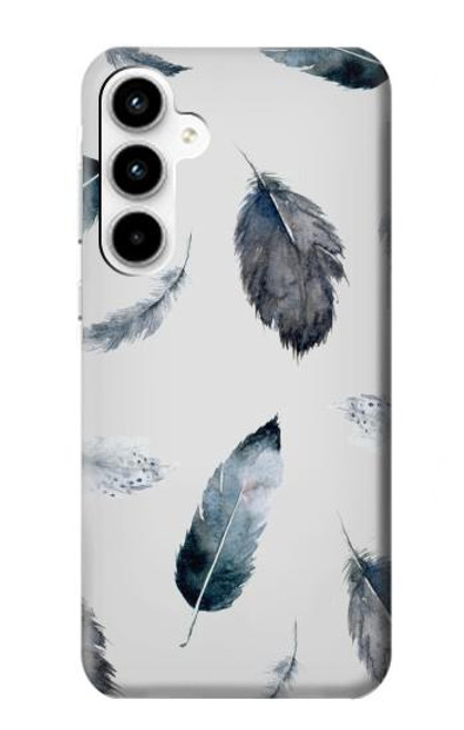 S3085 Feather Paint Pattern Case For Samsung Galaxy A35 5G