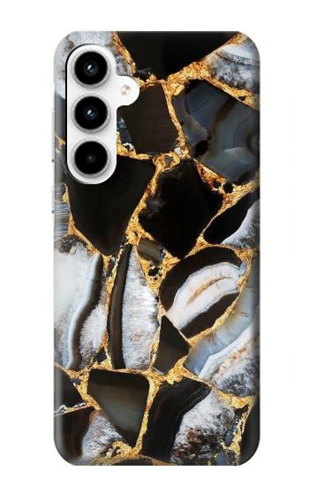 S3419 Gold Marble Graphic Print Case For Samsung Galaxy A35 5G