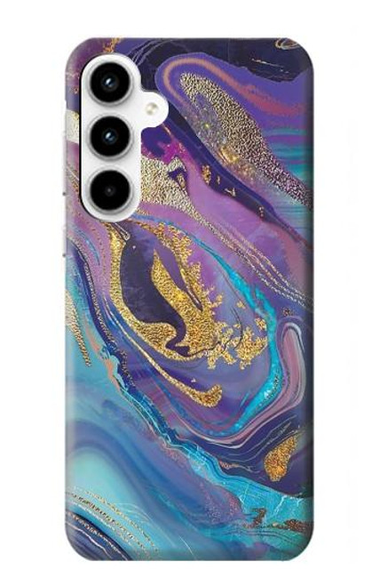 S3676 Colorful Abstract Marble Stone Case For Samsung Galaxy A35 5G