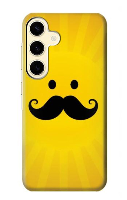 S1145 Yellow Mustache Sun Case For Samsung Galaxy S24