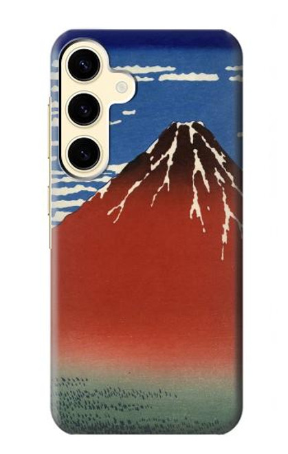 S2390 Katsushika Hokusai Red Fuji Case For Samsung Galaxy S24