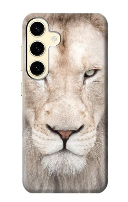 S2399 White Lion Face Case For Samsung Galaxy S24