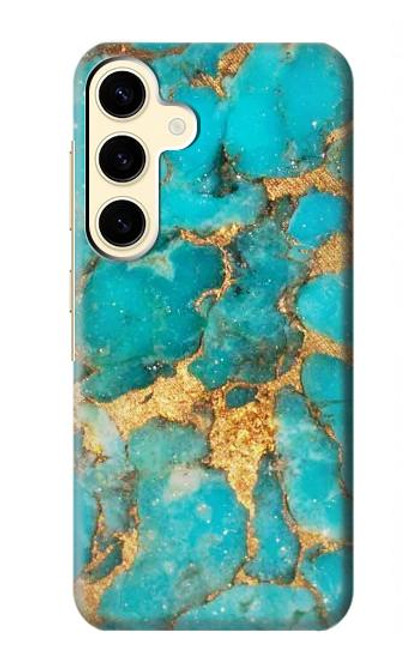 S2906 Aqua Turquoise Stone Case For Samsung Galaxy S24