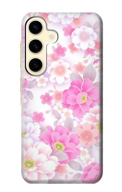 S3036 Pink Sweet Flower Flora Case For Samsung Galaxy S24