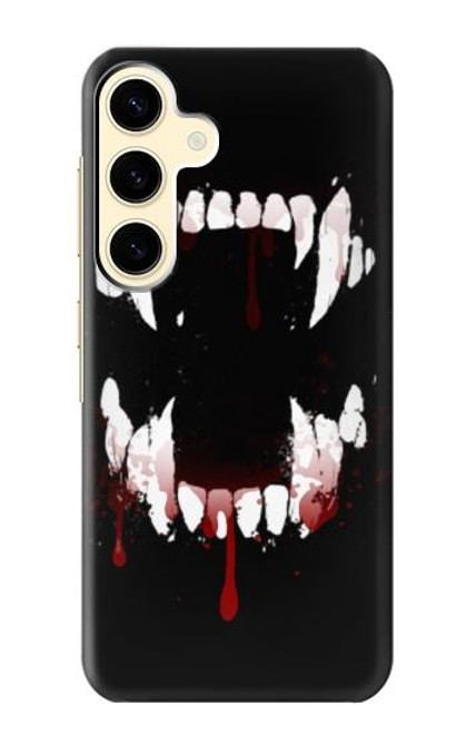 S3527 Vampire Teeth Bloodstain Case For Samsung Galaxy S24