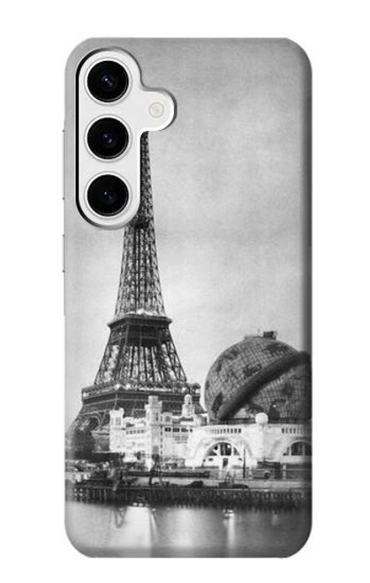 S2350 Old Paris Eiffel Tower Case For Samsung Galaxy S24 Plus