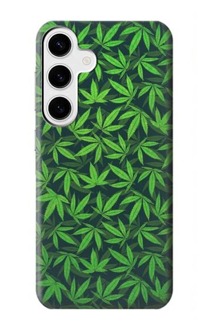S2666 Marijuana Pattern Case For Samsung Galaxy S24 Plus