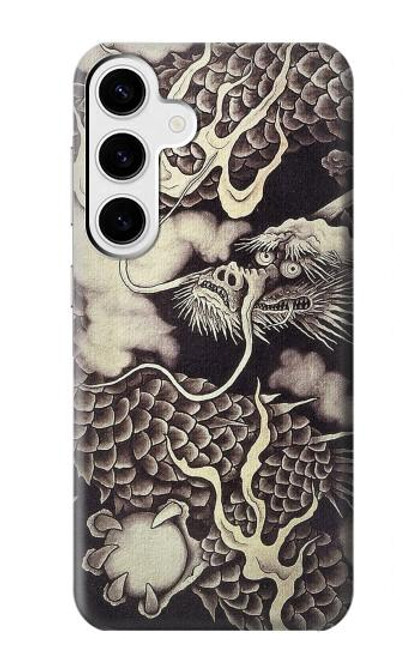 S2719 Japan Painting Dragon Case For Samsung Galaxy S24 Plus