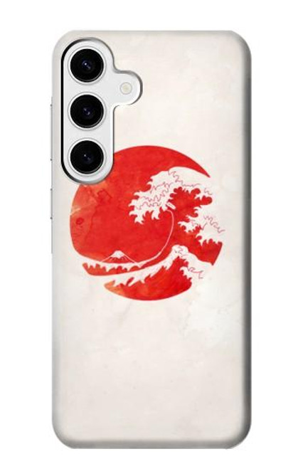 S3237 Waves Japan Flag Case For Samsung Galaxy S24 Plus