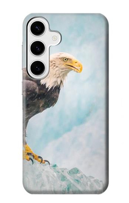 S3843 Bald Eagle On Ice Case For Samsung Galaxy S24 Plus