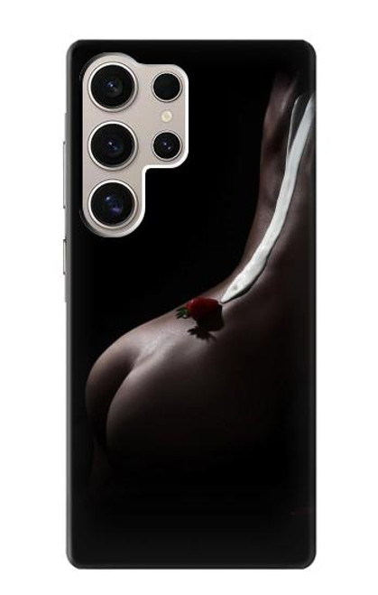 S0546 Sexy Cream Strawberry Case For Samsung Galaxy S24 Ultra