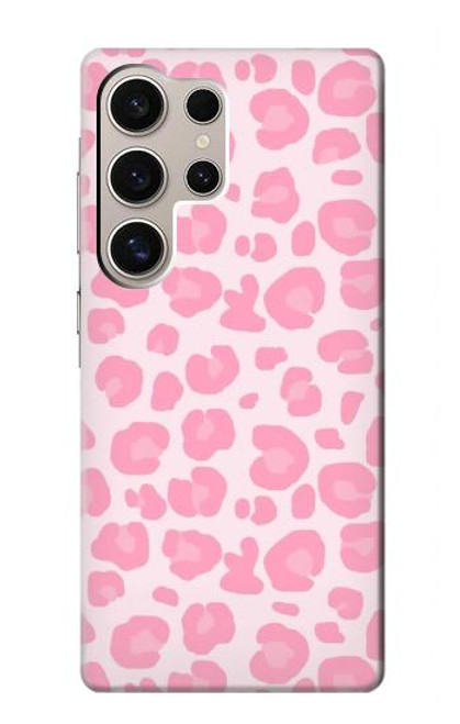 S2213 Pink Leopard Pattern Case For Samsung Galaxy S24 Ultra