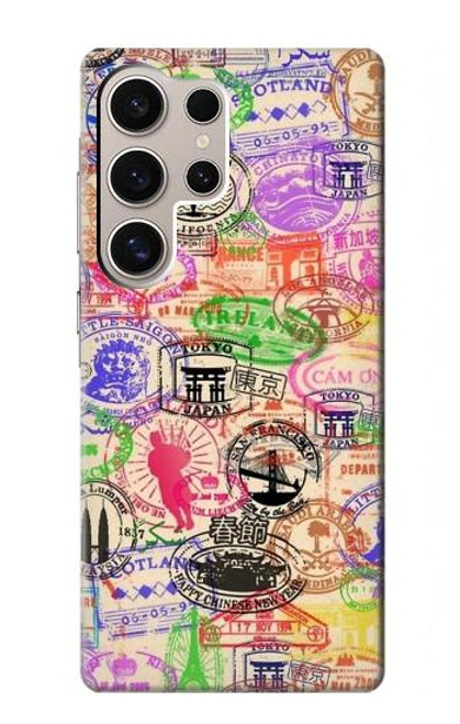 S3904 Travel Stamps Case For Samsung Galaxy S24 Ultra