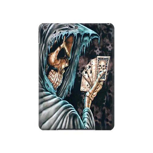 S0748 Grim Reaper Death Poker Hard Case For iPad 10.2 (2021,2020,2019), iPad 9 8 7