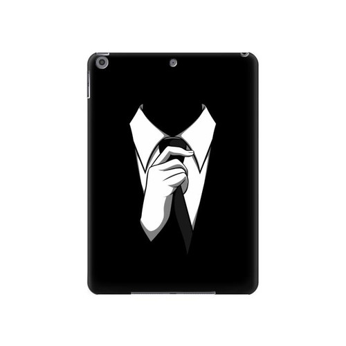 S1591 Anonymous Man in Black Suit Hard Case For iPad 10.2 (2021,2020,2019), iPad 9 8 7