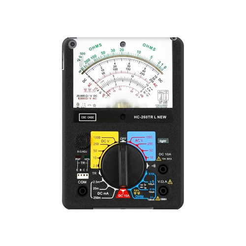 S2660 Analog Multimeter Graphic Printed Hard Case For iPad 10.2 (2021,2020,2019), iPad 9 8 7