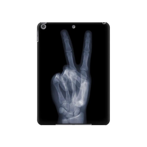 S3101 X-ray Peace Sign Fingers Hard Case For iPad 10.2 (2021,2020,2019), iPad 9 8 7