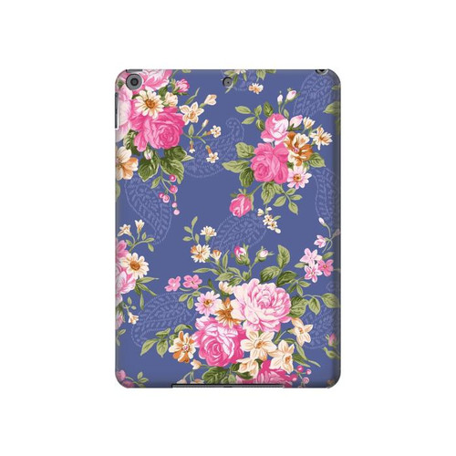 S3265 Vintage Flower Pattern Hard Case For iPad 10.2 (2021,2020,2019), iPad 9 8 7