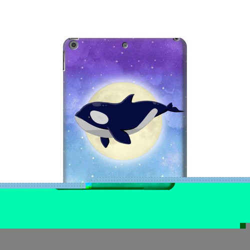 S3807 Killer Whale Orca Moon Pastel Fantasy Hard Case For iPad 10.2 (2021,2020,2019), iPad 9 8 7