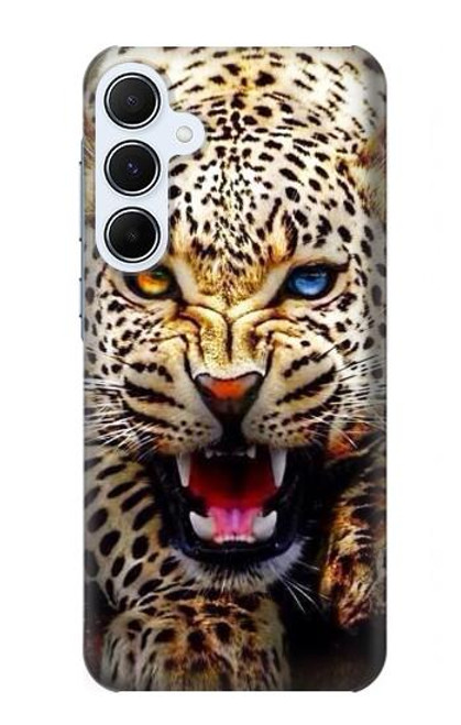 S1932 Blue Eyed Leopard Case For Samsung Galaxy A55 5G