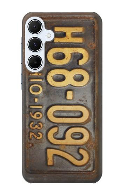 S3228 Vintage Car License Plate Case For Samsung Galaxy A55 5G