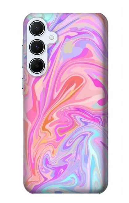 S3444 Digital Art Colorful Liquid Case For Samsung Galaxy A55 5G