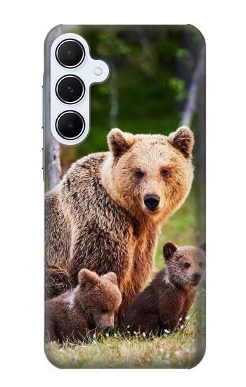 S3558 Bear Family Case For Samsung Galaxy A55 5G