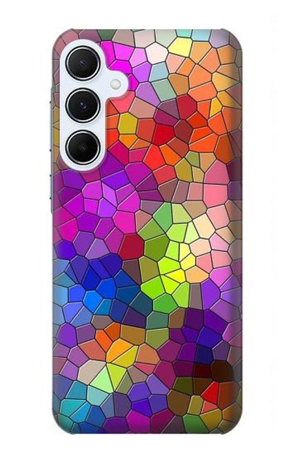 S3677 Colorful Brick Mosaics Case For Samsung Galaxy A55 5G S3677 Colorful Brick Mosaics Case For Samsung Galaxy A55 5G