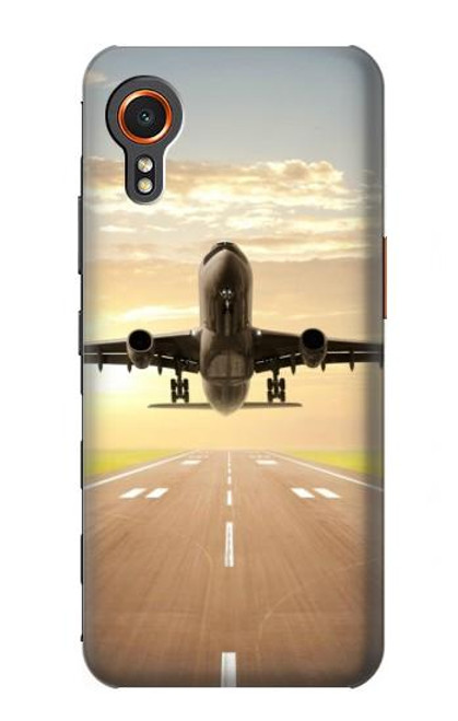 S3837 Airplane Take off Sunrise Case For Samsung Galaxy Xcover7